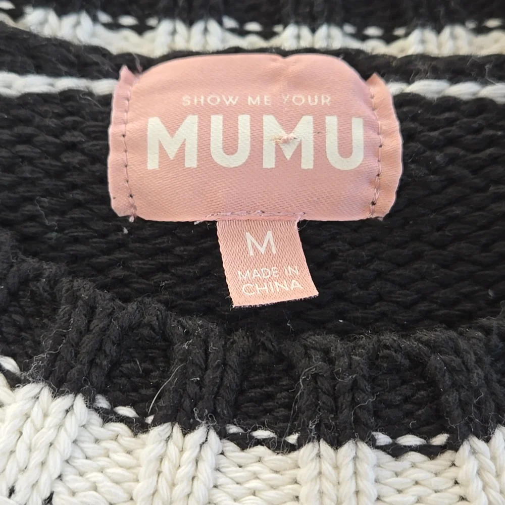 Show Me Your MuMu SKI Sweater Size Medium Oversized - Picture 4 of 8